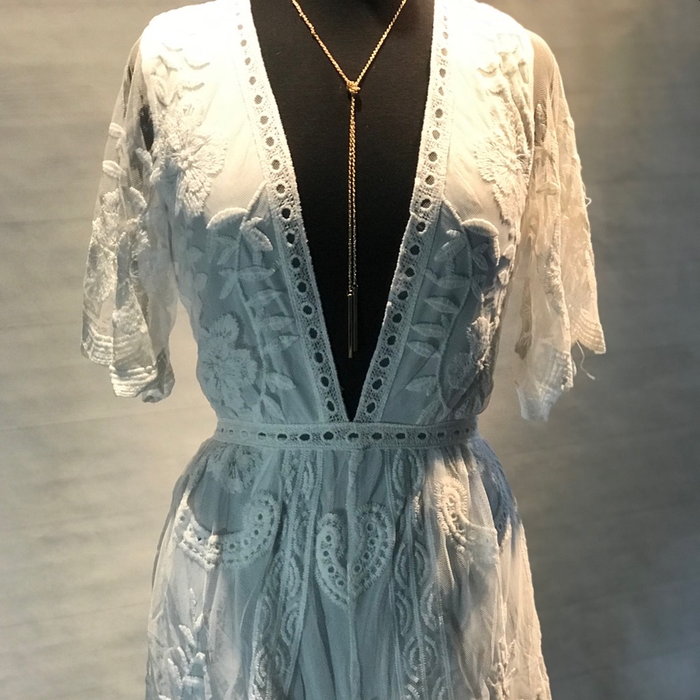 White Lace Romper